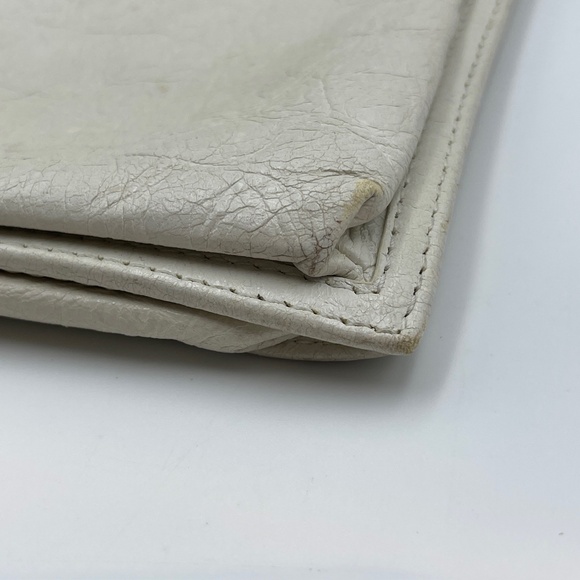 Balenciaga Agneau Arena small explorer crossbody bag pouch white leather - Picture 4 of 15